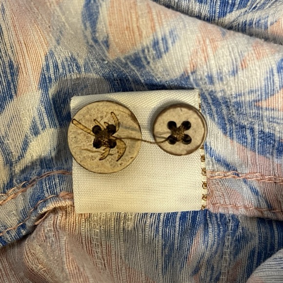 Caribbean Pure Silk Button Up Hawaiian Shirt Short Sleeve Collared Coral Mens XL - Picture 12 of 16